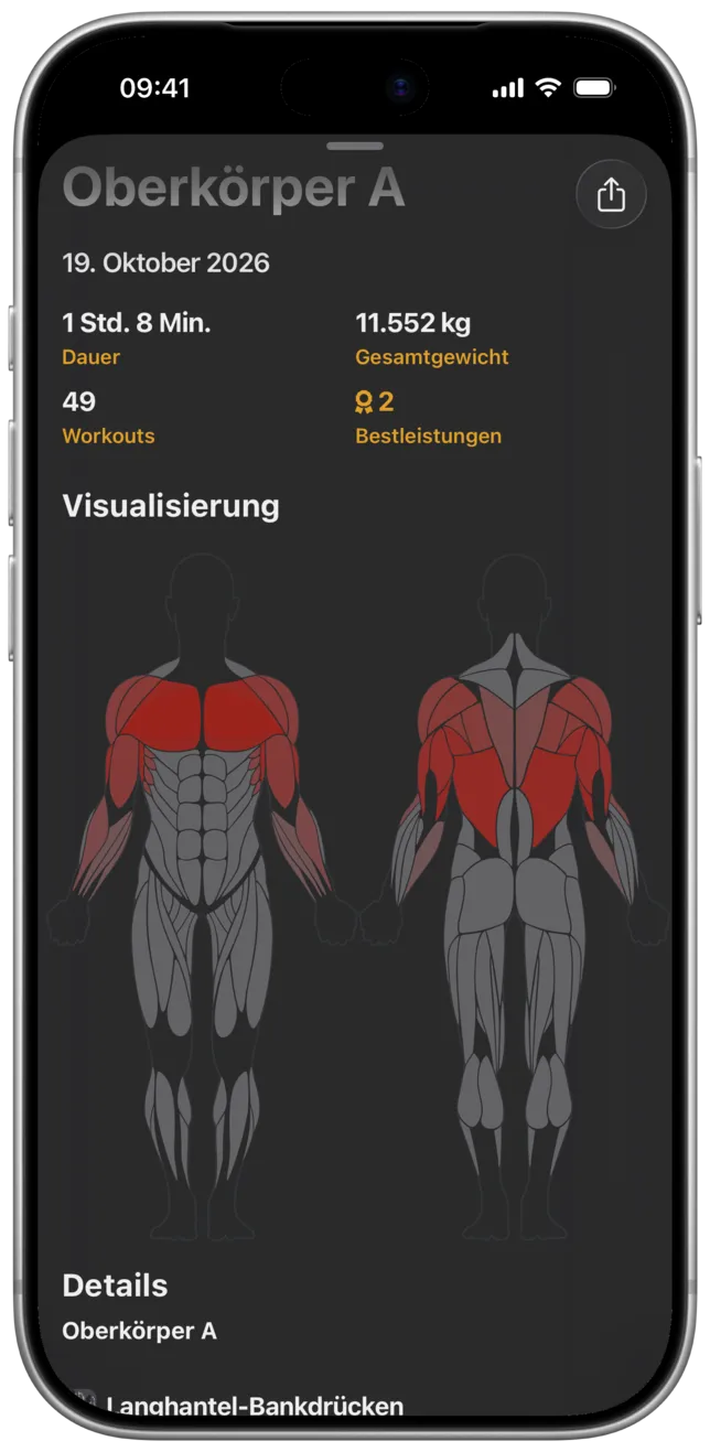 SmartWorkout-App: Trainingstagebuch
