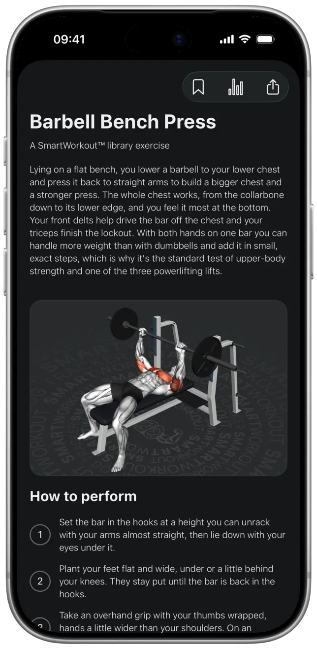SmartWorkout app: workout log