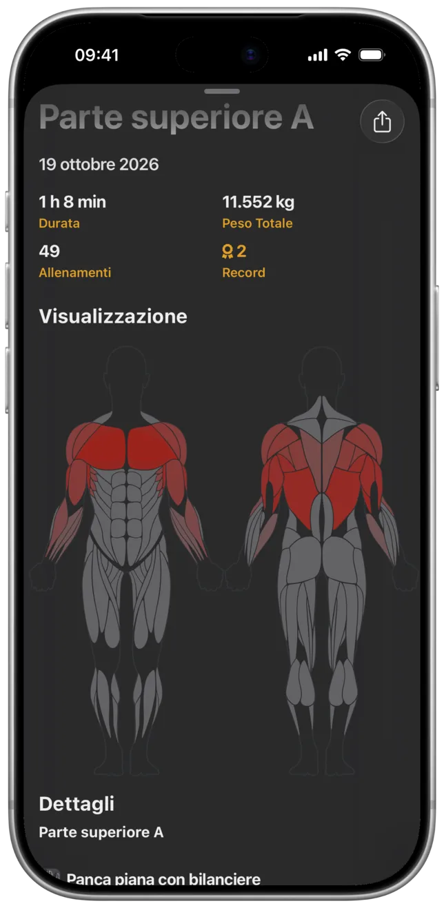 App SmartWorkout: diario di allenamento