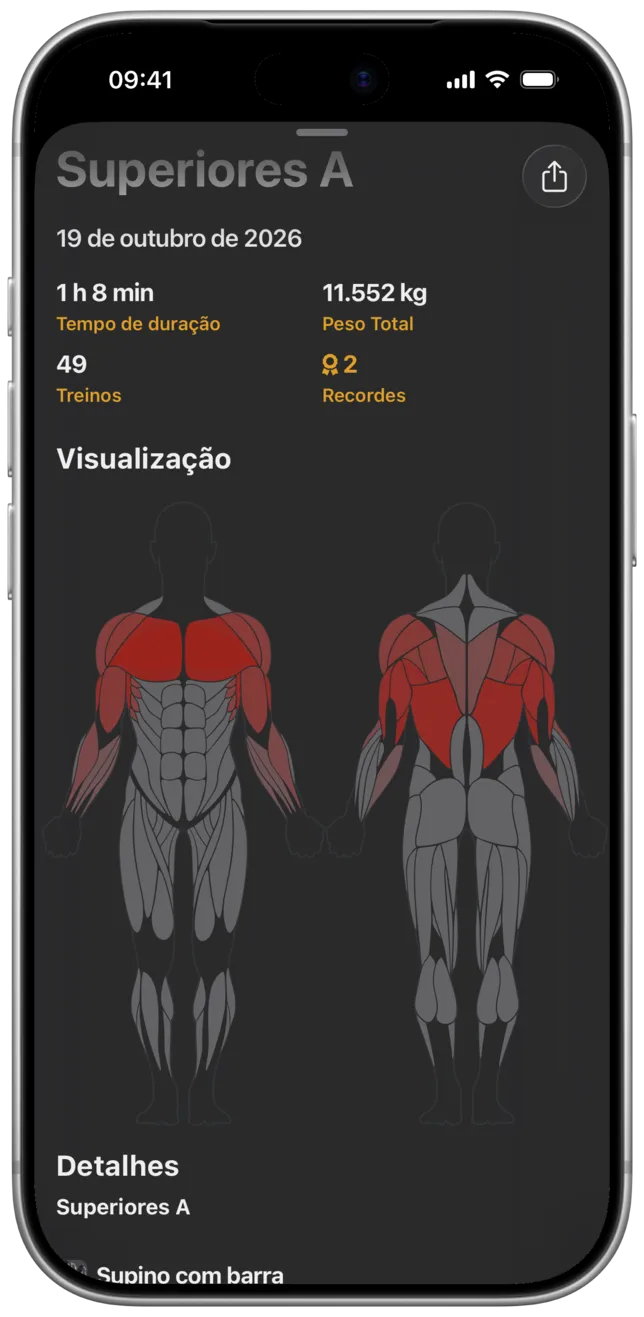 App SmartWorkout: registro de treinos